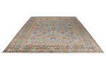 9x12 Gray and Multicolor Turkish Tribal Rug