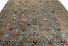 9x12 Gray and Multicolor Turkish Tribal Rug