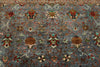 9x12 Gray and Multicolor Turkish Tribal Rug