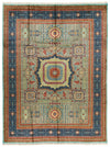 9x12 Blue and Navy Turkish Tribal Rug