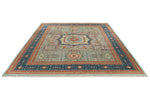 9x12 Blue and Navy Turkish Tribal Rug