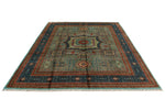 9x12 Blue and Navy Turkish Tribal Rug