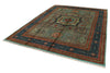 9x12 Blue and Navy Turkish Tribal Rug