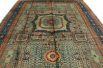 9x12 Blue and Navy Turkish Tribal Rug