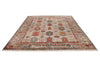 9x12 Light Brown and Multicolor Turkish Tribal Rug