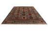 9x12 Light Brown and Multicolor Turkish Tribal Rug