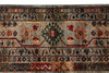 9x12 Light Brown and Multicolor Turkish Tribal Rug