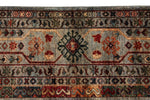 9x12 Light Brown and Multicolor Turkish Tribal Rug