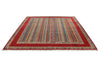 8x10 Multicolor and Red Turkish Tribal Rug