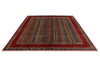 8x10 Multicolor and Red Turkish Tribal Rug