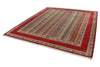 8x10 Multicolor and Red Turkish Tribal Rug