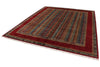 8x10 Multicolor and Red Turkish Tribal Rug