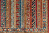 8x10 Multicolor and Red Turkish Tribal Rug