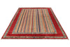 7x10 Red and Multicolor Turkish Tribal Rug