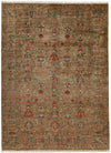 9x12 Brown Turkish Tribal Rug