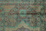 10x14 Purple and Green Turkish Tribal Rug