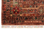 9x12 Pink and Multicolor Turkish Tribal Rug