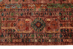 9x12 Pink and Multicolor Turkish Tribal Rug