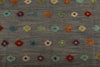 7x10 Gray and Multicolor Turkish Tribal Rug