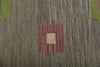 7x10 Gray and Multicolor Turkish Tribal Rug