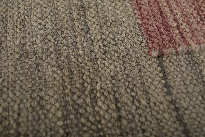 7x10 Gray and Multicolor Turkish Tribal Rug