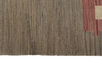 7x10 Gray and Multicolor Turkish Tribal Rug