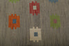 7x10 Gray and Multicolor Turkish Tribal Rug