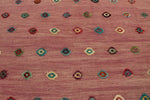 9x12 Pink and Green Turkish Tribal Rug