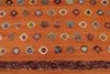 8x12 Orange and Multicolor Turkish Tribal Rug