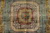 8x10 Green and Purple Turkish Tribal Rug