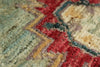 8x10 Green and Purple Turkish Tribal Rug