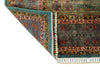 8x10 Green and Purple Turkish Tribal Rug