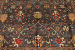 8x11 Gray and Multicolor Turkish Tribal Rug