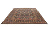 8x11 Gray and Multicolor Turkish Tribal Rug