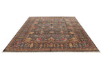 8x11 Gray and Multicolor Turkish Tribal Rug