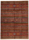 9x12 Multicolor and Red Tribal Rug