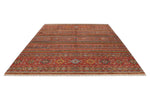 9x12 Multicolor and Red Tribal Rug