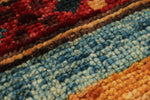 9x12 Multicolor and Red Tribal Rug