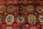 8x12 Red Turkish Tribal Rug