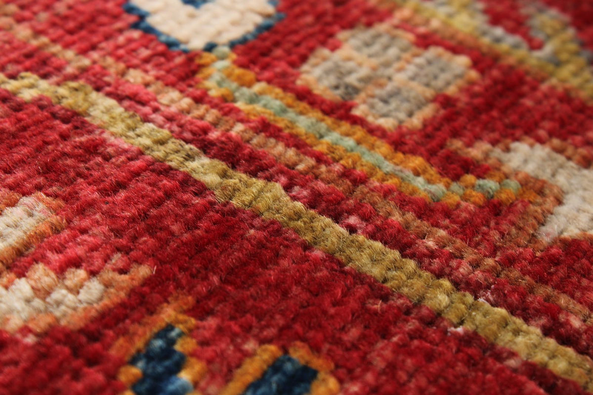 8x12 Red Turkish Tribal Rug