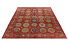 8x12 Red Turkish Tribal Rug