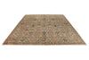 8x11 Brown and Multicolor Turkish Tribal Rug