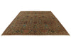 8x11 Brown and Multicolor Turkish Tribal Rug
