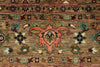 8x11 Brown and Multicolor Turkish Tribal Rug