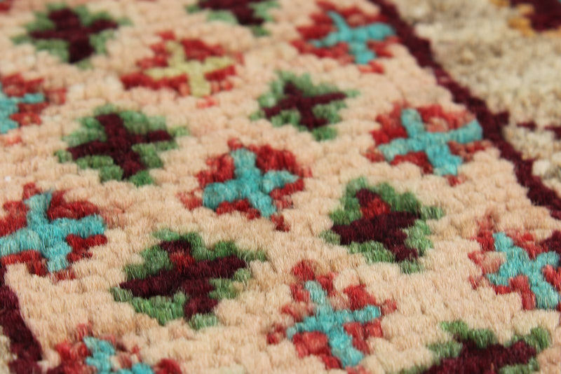 8x11 Brown and Multicolor Turkish Tribal Rug