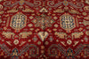 10x13 Red and Ivory Kazak Tribal Rug