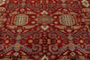 10x13 Red and Ivory Kazak Tribal Rug