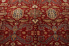 10x13 Red and Ivory Kazak Tribal Rug