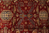 10x13 Red and Ivory Kazak Tribal Rug
