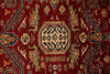 10x13 Red and Ivory Kazak Tribal Rug